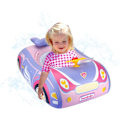 Miniatyrbild 1 av 6: 3D Bil Baby Pool Float - Kraftig Babybadring för 12-48 Månader Småbarn, Säker Poolleksak för Pojkar & Flickor Purple Steering wheel 25*6*28cm