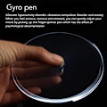 Miniatyrbillede 5 af 7: Fingertip Luminous Gyro Kuglepen Finger Spinning Skrivepen med LED-lys til Stressaflastning Sort