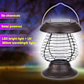 Miniatyrbild 4 av 6: 2 i 1 Solcellsmyggdödare Lampa Bug Flyfälla Camping Lykta Bärbar USB Anti Mygg Mal Fly UV-ljus