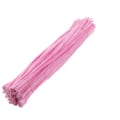 Miniatyrbillede 1 af 5: 100 stk. Piberensere Fleksible Bøjelige Ren Farve Polyester Chenille Stænger DIY Børns Tidlige Uddannelse Håndlavede Legetøj Light Pink