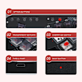 Miniatyrbild 6 av 8: Fighting Box Keyboard för Hitbox Mini Fighting Game Controller för SOCD Arcade Fight Stick för Mixbox Mekanisk Switch-knapp