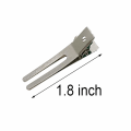 Miniatyrbilde 3 av 7: 100 stk. Hårklipp med dobbel spiss for krøller 1,8\" Krøllsettingsseksjon Hårklipp for hårbue Flott pinnekrøllklipp, Stylingklipp Silver-100