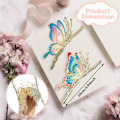 Miniatyrbillede 4 af 8: Sommerfugl hårklemme til kvinder, 2 stk. store skridsikre stærke metal sommerfugl hårklemmer glitrende hold hårklemme A-Butterfly