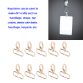 Miniatyrbilde 4 av 5: 10 stk nøkkelringkrok 360° rotasjon fint håndverk roterende krok klemme nøkkelringklips Light Gold