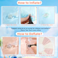 Miniatyrbild 5 av 7: 2-pack Pool Floats för Barn - Uppblåsbara Badringar för Pojkar & Flickor, Runda Flytande Ringar för Pool, Strand & Sjö, Sommarvattenleksaker, Bl 2pcs Blue