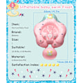 Miniatyrbillede 2 af 7: Baby Pool Float med UPF50+ Solskærm, Justerbart Sikkerhedssæde & Oppustelig Balance Halebold - 3-36 Måneder (Pink, L) pink 72*50