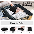 Miniatyrbillede 6 af 8: Foldbar, pakkebar vandrerygsæk - Våd - Tør adskillelseslomme, Multi - Formål Gym & Udendørs Daypack til mænd og kvinder Ideel til Adv Black 29*16*45