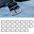 Miniatyrbilde 2 av 6: 20 stk beltespenner i blank farge blank overflate robust holdbar falmefri bred applikasjon metallspenne 4.5mm