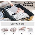 Miniatyrbillede 6 af 8: Foldbar, pakkebar vandrerygsæk - Våd - Tør adskillelseslomme, Multi - Formål Gym & Udendørs Daypack til mænd og kvinder Ideel til Adv White 29*16*45