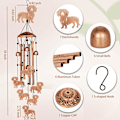 Miniatyrbilde 5 av 7: Kuvindklokker for Uteområder, Metallvindklokker Utendørs, Kugaver til Kvinner/Menn, Minnegaver/Bursdagsgaver, Hagedekorasjon for Uteområder Dachshund
