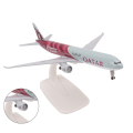 Miniatyrbilde 6 av 6: Flymodell i legering til hjemmedekorasjon - Komplett graverte linjer - Simulert stabil base - Flyselskapets flymodell