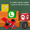 Miniatyrbild 7 av 7: Kompatibel med Nintendo Switch, Extra Large Capacity Switch Game Case, Uppgraderad 41 Slots Switch Game Card Storage Box, Tryck för att fälla ut Fun Card Case M Red