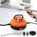 Miniatyrbilde 9 av 9: 2500W Damprenser, Høytrykksdamprenser for Rengjøring, Bærbar Håndholdt Damprenser for Hjemmebruk, Damprenser for Bilpleie med 3 Børstehoder,