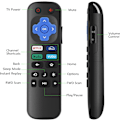 Miniatyrbilde 7 av 7: 2-pakning erstatningsfjernkontroller for Roku TV, infrarød fjernkontroll KUN for TV, IKKE for andre Roku-enheter style 1