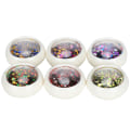 Miniatyrbilde 6 av 6: 6 bokser runde paljetter plast fargerike glitter dekorative smuler DIY pynt forsyninger