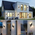 Miniatyrbillede 2 af 5: LED indendørs/udendørs væglampe, 10W 3000K varm hvid lampe, moderne op-ned-lys, IP65 vandtæt belysning, metalspiral til bar, soveværelse, sort