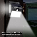 Miniatyrbilde 4 av 6: LED solcelle vegglampe IP65 vanntett 3 sider lys smart sensor solcelledrevet vegglampe for utendørs hage