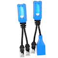 Miniatyrbillede 1 af 5: 2 stk. Splitter RJ45 Combiner POE Adapter Stik Power Kabel Kit