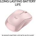 Miniatyrbild 4 av 7: Logitech M221 Trådlös Bluetooth-mus, Kompakt, Smidig Spårning, 18 Månaders Batteritid för Windows, macOS, ChromeOS, Linux, Kompatibel med PC, Mac, Bärbara datorer Pink