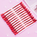 Miniatyrbild 4 av 6: 24-pack ankläppsklipp, 3,35 tum rostfria metallkrokodilklämmor med hål för hårstyling, hårfärgning Red