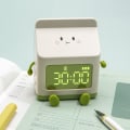 Miniatyrbild 3 av 6: 1 st digital väckarklocka med USB-laddning för pojkar flickor barn, söt LED-väckarklocka för sovrum och kontorsinredning（rosa）