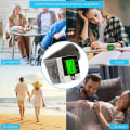 Miniatyrbilde 7 av 9: Håndleddsblodtrykksmåler, blodtrykksapparat, automatisk tale, stor LCD-skjerm, digital hjerterytmemåler, stemmealarm hjemme BP-mansjett M
