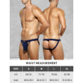 Miniatyrbilde 6 av 7: Herre Athletic Supporter Stretch Underbukser Mesh Jock Strap Multipack deep Blue 3XL