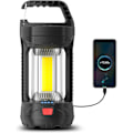 Pikkukuva 1 / 7: 2000LM Ladattavat LED-retkeilylyhdyt - 3 tilaa, vedenpitävät ja kannettavat hätätilanteisiin Midnight Black
