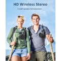 Miniatyrbild 4 av 5: Vattentät Bluetooth-högtalare för utomhusbruk, trådlös bärbar miniduschresehögtalare med subwoofer, förbättrad bas, inbyggd mikrofon Black