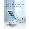 Miniatyrbillede 8 af 9: Tablet PC Stand Aluminiumlegering Foldbar Bærbar Forhøjet Stand Velegnet til IPad Computer Lazy Desktop Stand