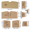 Pikkukuva 2 / 6: Lyhyt lompakko akryylimalli Laukunvalmistus Stencil DIY-kuvio Kirkas nahkatyökalu