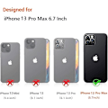 Miniatyrbild 3 av 5: Designat för iPhone 13 Pro Max Skal 6.7 Tum 2021, Kvinnor Klart Färgglatt Moln Estetiskt Färg Himmels Sött Slim Mjuk TPU Stötsäkert Stötfångare