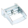 Miniatyrbillede 2 af 7: Spænde i zinklegering til tunge surringslaster, fastspændingsrem, fastspændingsratch (hvid zink 38 mm)