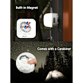 Miniatyrbild 6 av 8: 8000mAh Uppladdningsbar LED Campinglykta - 4 Lägen Dimbar Vattentät 16H Drifttid & Minnesfunktion för Nödsituationer Off-White