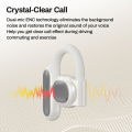 Miniatyrbilde 7 av 9: Åpne øre-hodetelefoner Bluetooth 5.3, True Wireless Open Ear Earbuds ENC Clear Talk med 16,2 mm dynamiske drivere 45 timer spilletid Trådløse ørepropper Langvarig White