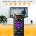 Miniatyrbild 3 av 7: Ersättningsfjärrkontroll endast för Roku TV, kompatibel med TCL Roku/Sharp Roku/Insignia Roku/Onn Roku/Element Roku/Westinghouse Roku/Philips Roku Sma
