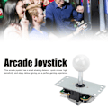 Pikkukuva 4 / 5: Arcade-joystick-peliohjain DIY-joystick Arcade-peli Taistelutikku Vaihto-osat Pin-piirilevy Ball Head White