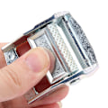 Miniatyrbillede 6 af 7: Spænde i zinklegering til tunge surringslaster, fastspændingsrem, fastspændingsratch (hvid zink 38 mm)