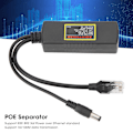 Miniatyrbilde 3 av 5: Høytrykks 60V POE-splitter for 10/100M dataoverføring Ethernet for små nettverksenheter