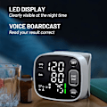 Miniatyrbild 4 av 8: Blodtrycksmätare för hemmet Uppladdningsbar blodtrycksmanschett Handledd Digital BP-maskin med LED-bakgrundsbelyst display, röstmeddelande, 240 minne