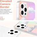 Miniatyrbild 4 av 5: Designat för iPhone 13 Pro Max Skal 6.7 Tum 2021, Kvinnor Klart Färgglatt Moln Estetiskt Färg Himmels Sött Slim Mjuk TPU Stötsäkert Stötfångare