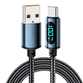 Miniatyrbilde 1 av 5: Hurtiglading datakabel i aluminiumlegering USB-datakabel i nylonvev for bærbar PC, nettbrett og telefon 20W