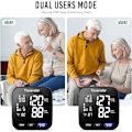Miniatyrbild 2 av 7: Blodtrycksmätare, bärbar automatisk digital blodtrycksmätare med oregelbunden hjärtslagsdetektering med stor display, justerbar 5,3\"-8,5\" manschett för