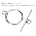 Pikkukuva 2 / 6: 100 sarjaa vaihdettavat lukot seos 2mm OT solki DIY korujen valmistustarvikkeet kaulakoruun rannekoruun Silver