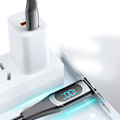 Miniatyrbillede 5 af 6: Hurtigopladningsdatakabel PD LED Digital Display USB-datakabel til notesbog, tablet og telefon 6,6 fod Black