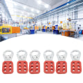 Miniatyrbild 7 av 7: 6 st/set 6-håls spärr spärr säkerhetsspänne sabotagebeständig för industriell kemisk elektrisk kraft