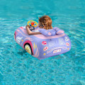 Miniatyrbild 6 av 6: 3D Bil Baby Pool Float - Kraftig Babybadring för 12-48 Månader Småbarn, Säker Poolleksak för Pojkar & Flickor Purple Steering wheel 25*6*28cm