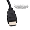Miniatyrbillede 5 af 7: 1080P bærbar HDMI til VGA adapter konverter kabel og USB strøm 3,5 mm lydkabel