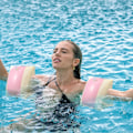 Miniatyrbillede 6 af 6: 3 par armvinger til voksne - Oppustelige svømmevinger til vandlæring og træning, pool- og strandsikkerhedsvinger, stribede B