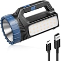 Pikkukuva 1 / 7: 8000 Lumenin aurinkolamppu - Monitoiminen hätävilkku USB-C -pikalataus ja suuri akku hätätilanteisiin Black